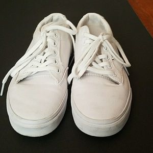 Vans white canvas sneaker
